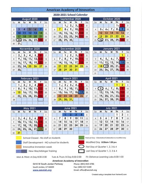 Academic Calendar Ut